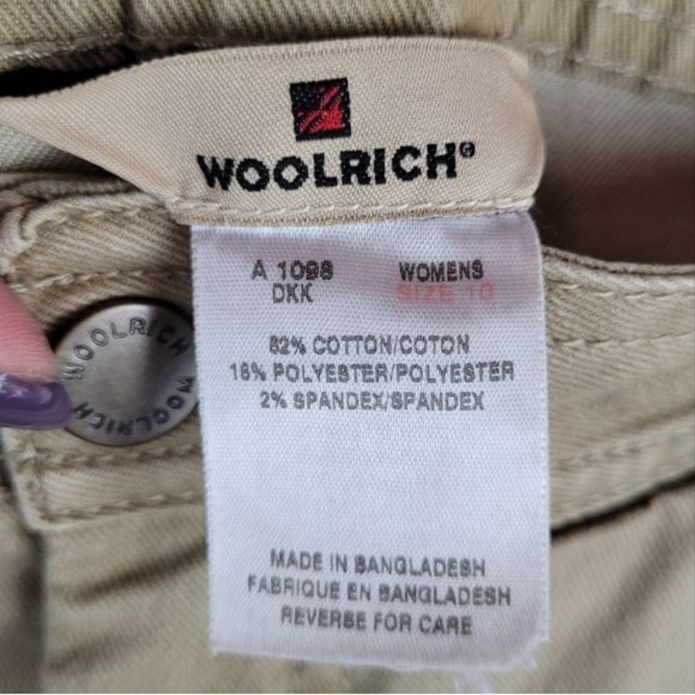 Woolrich Pant‎  Womens 10 High Waist Khaki Pants Hiking Outdoor Casual - Picture 7 of 13